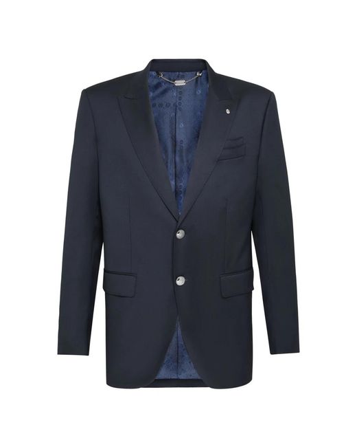 Billionaire Jassen ,Blauw ,Wol Crest Blazer in het Blue voor heren