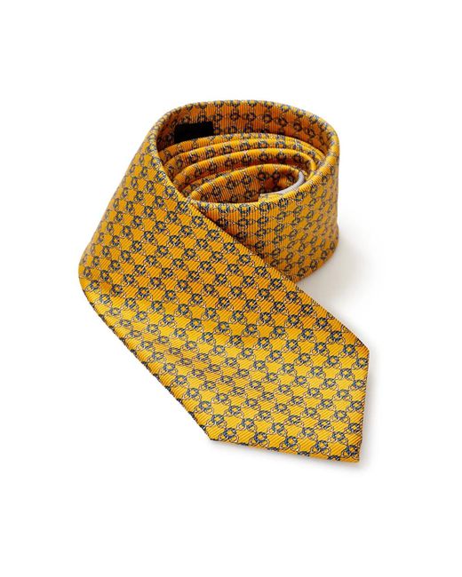 Elegante collezione di cravatte in seta di Zegna in Yellow da Uomo