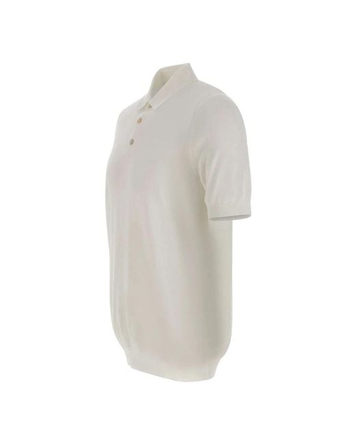 Gran Sasso White Polo Shirts for men