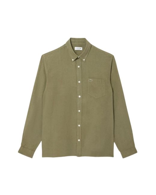 Casual Shirts Lacoste de hombre de color Green