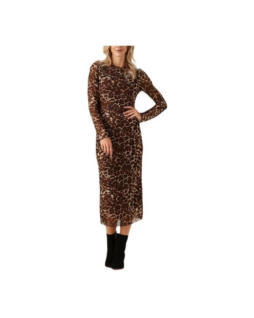 Ydence Kleedjes ,Bruin ,Polyester Bruine Maxi Jurk Joyce in het Brown