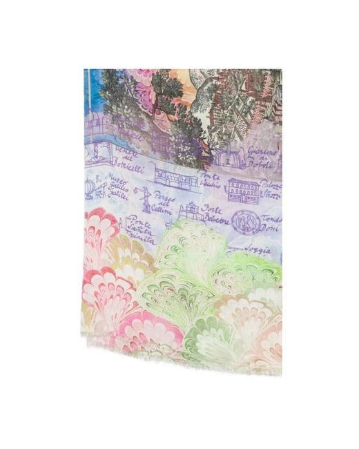 Faliero Sarti Multicolor Silk Scarves