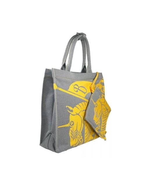 Tote Bags Burberry de color Yellow