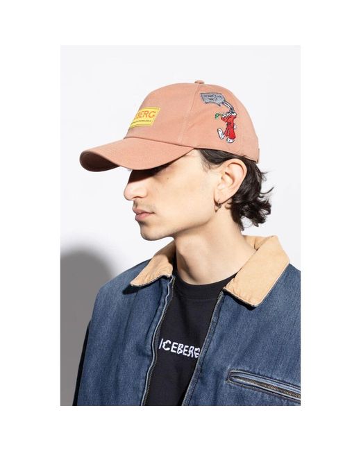 Iceberg Kappe mit logo in Pink für Herren