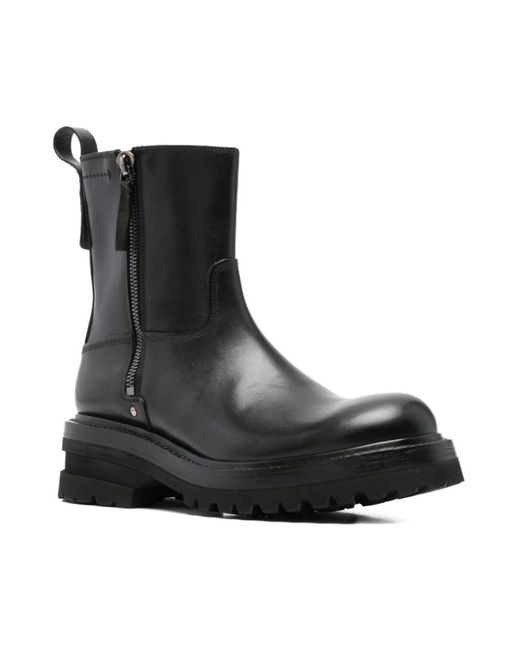Premiata Black Ankle Boots for men