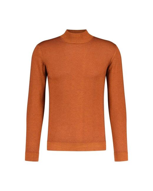 Daniele Fiesoli Merinowolle turtleneck pullover in Brown für Herren