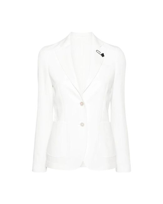 Bianco abbigliamento esterno da ss24 di Lardini in White