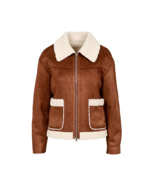 Betta Corradi Faux Fur & Shearling Jackets in het Brown