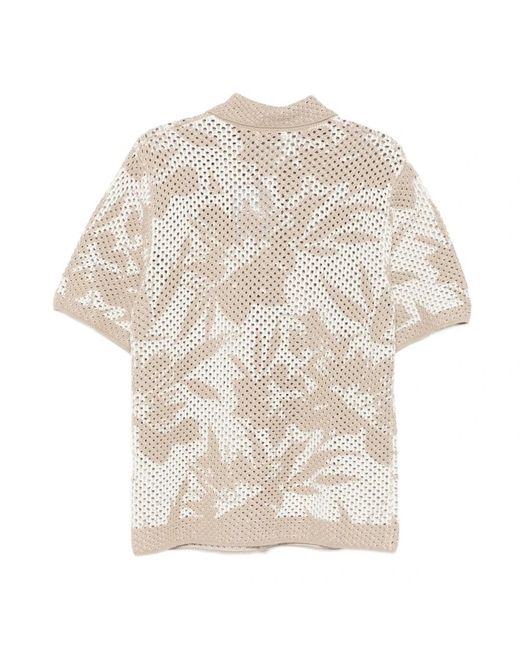 Altea Natural Short Sleeve Shirts for men