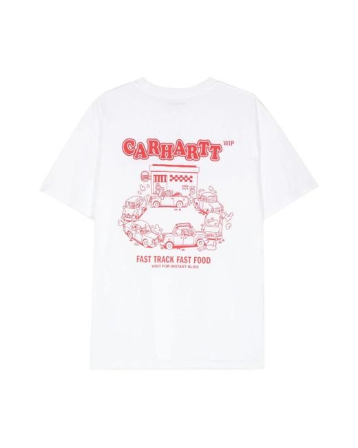 Carhartt Retro fast food t-shirt in White für Herren