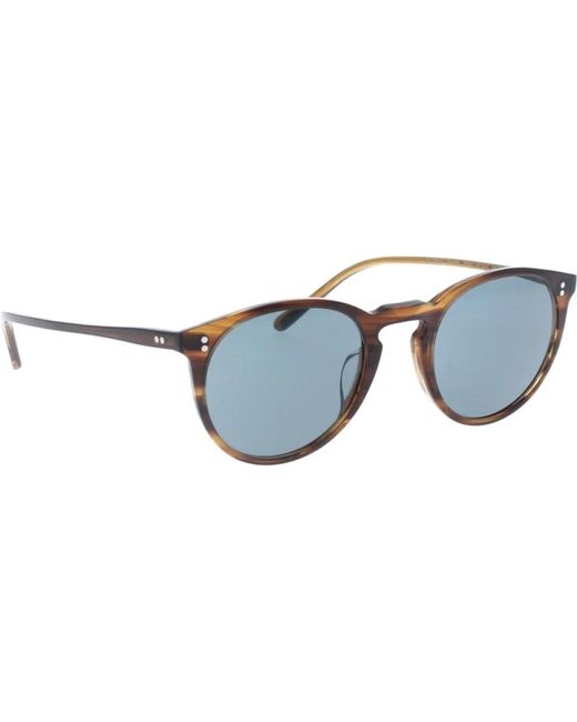 Oliver Peoples Blue O'malley sonnenbrille mit einheitlichen gläsern