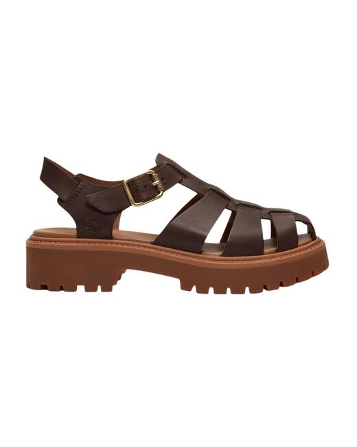 Timberland Brown Flat Sandals