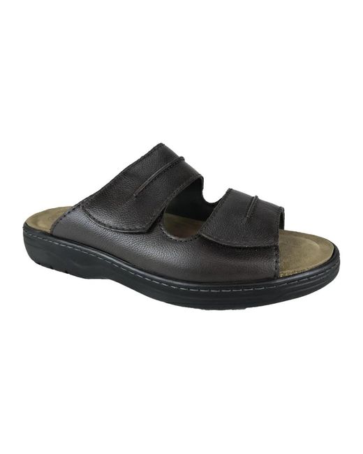 SOLIDUS Schoenen ,Bruin ,Schoenen Slipper in het Black voor heren