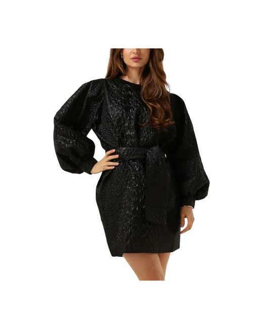 Notre-v Kleedjes ,Zwart ,Polyester Wikkeljurk in het Black