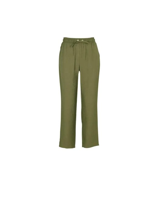Liu Jo Green Straight Trousers