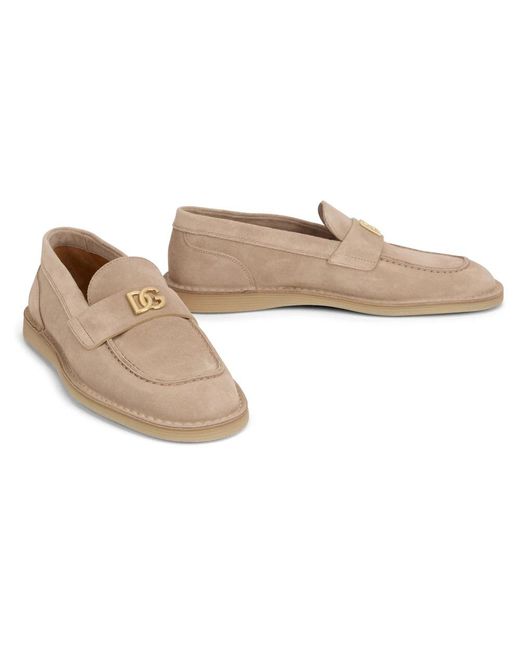 Dolce & Gabbana Natural Loafers
