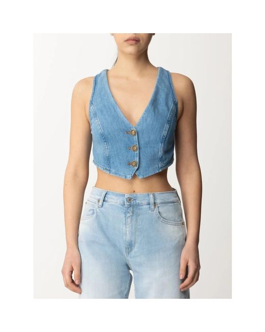 Vests Twinset en coloris Blue