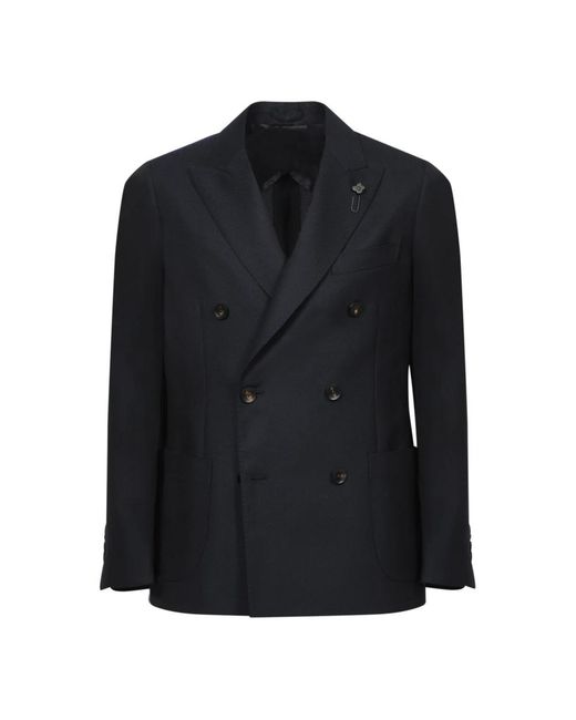 Lardini Zwarte Blazer in het Black voor heren