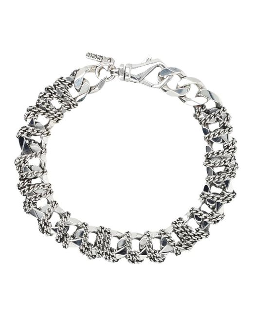 Emanuele Bicocchi Metallic Bracelets for men