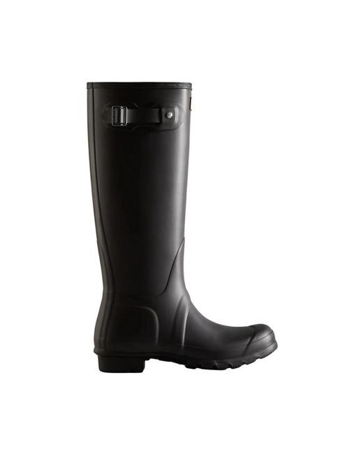 Hunter Schoenen ,Zwart ,Polyester Original Tall Wellington Laarzen in het Black