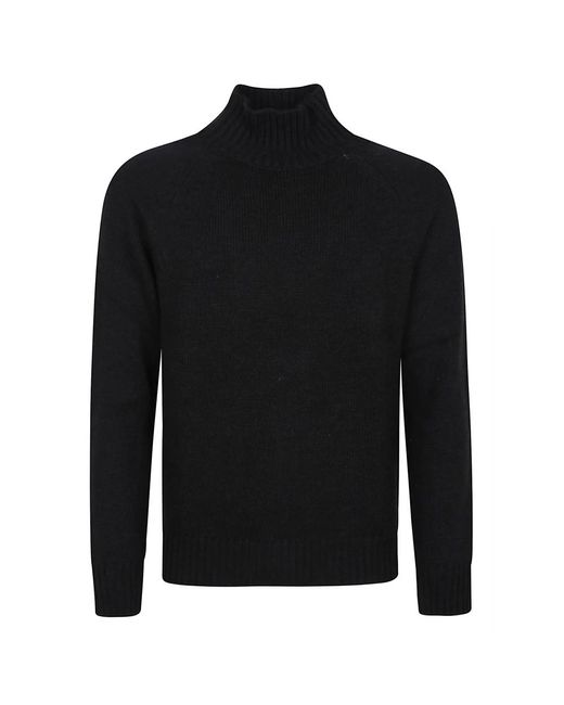 Turtlenecks di Eleventy in Black da Uomo