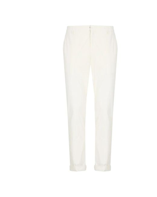 Chinos di Dondup in White da Uomo