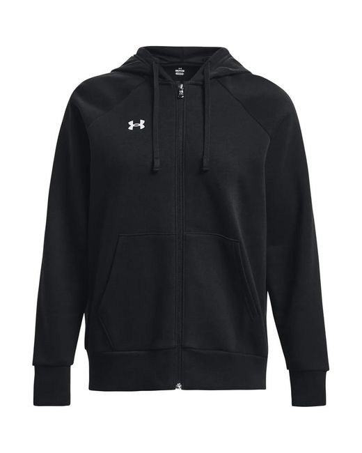 Under Armour Hoodies & Sweatvesten ,Zwart ,Katoen Rival Fleece Hoodie Full-Zip in het Blue