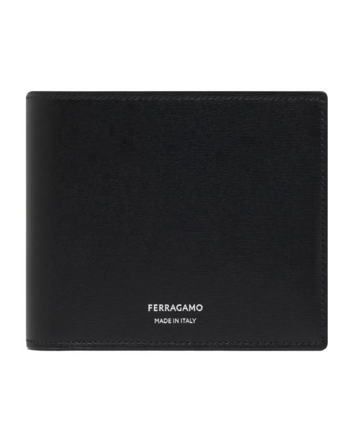 Ferragamo Schwarzes portemonnaie mit kreditkartenfächern in Black für Herren