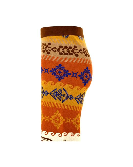 Akep Multikleur Broek Voor in het Orange