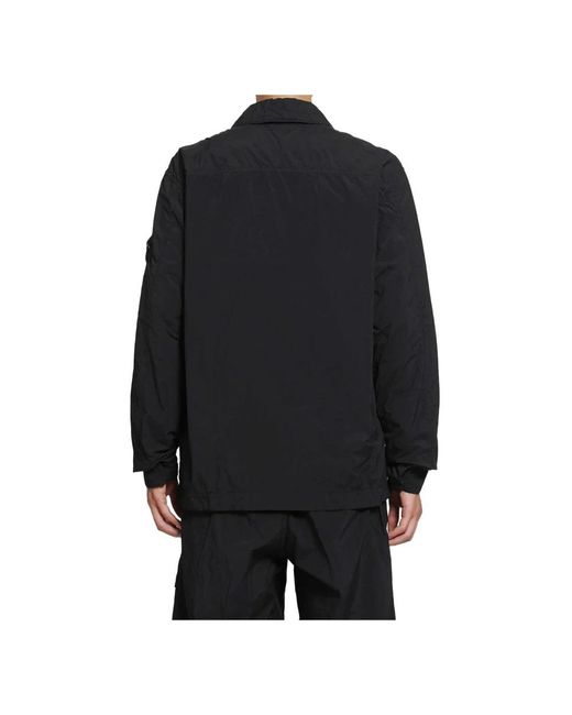 Stone Island Black Light Jackets for men