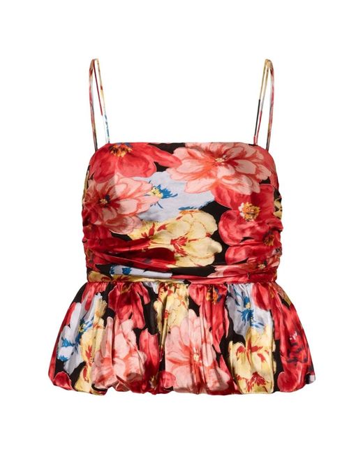 Gestuz Red Sleeveless Tops