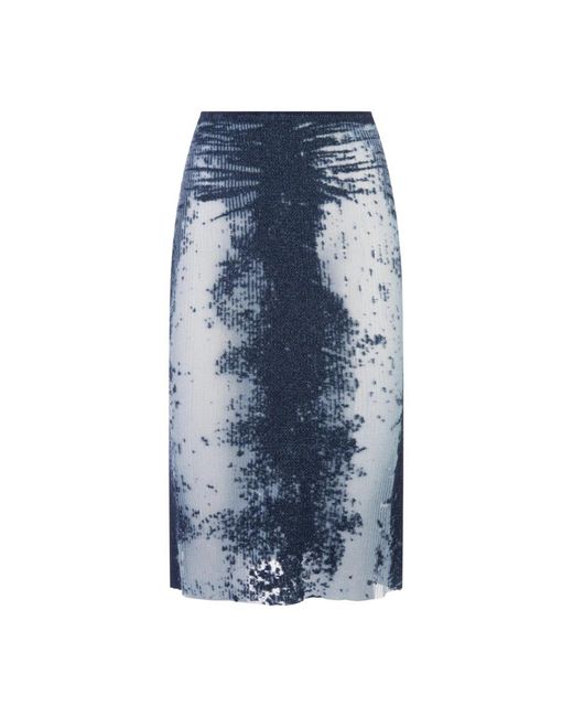 DIESEL Blue Midi Skirts