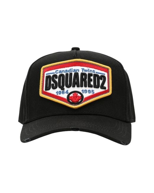 DSquared² Logo Baseball Cap in het Black