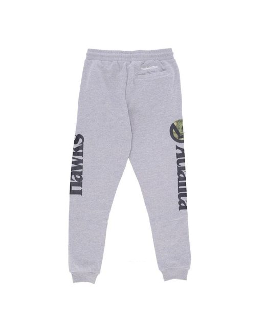 Mitchell & Ness Gray Sweatpants for men