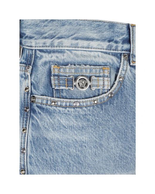 Versace Studded Jeans in het Blue voor heren