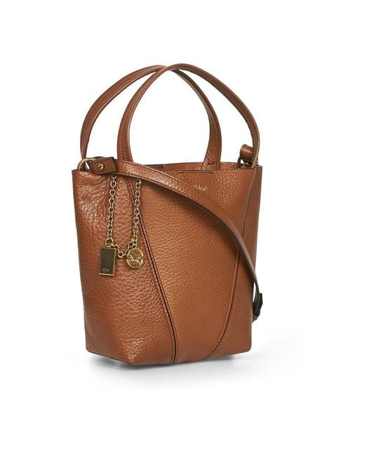 Chloé Brown Shopping Bags