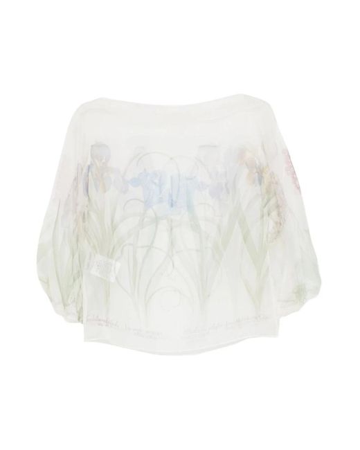 Alberta Ferretti White Blouses