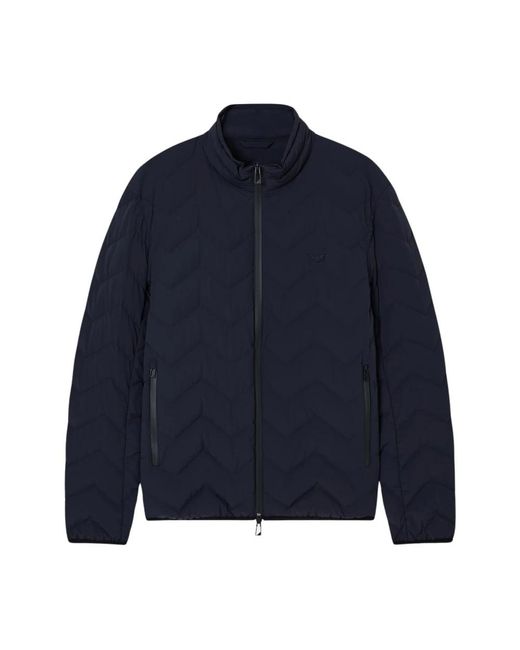 Emporio Armani Blue Winter Jackets for men