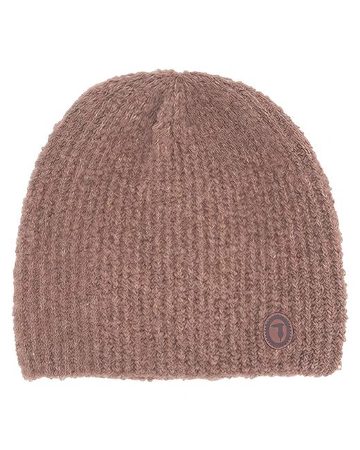 Trussardi Accessoires ,Polyester Beanie in het Brown voor heren