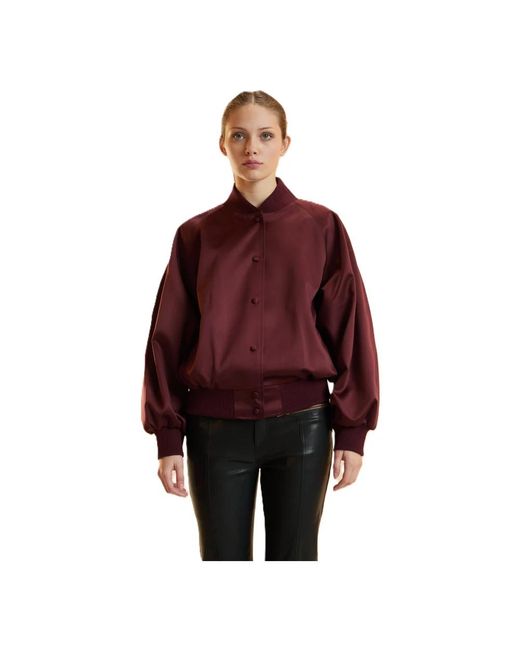 Cynthia Rowley Bomber Jackets in het Red