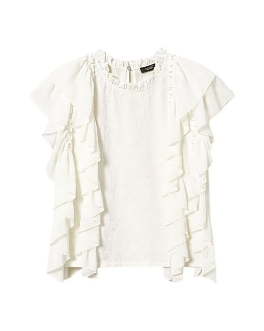 Twinset Blouses in het White