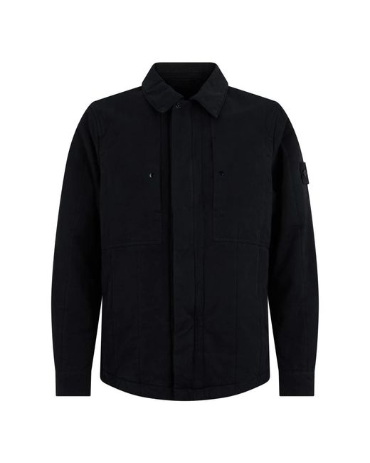 Stone Island Blue Light Jackets for men