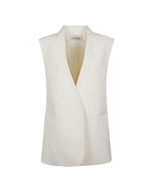 Vests di Rohe in White