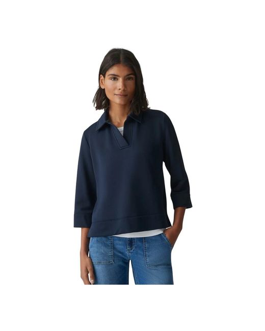 Opus Tijdloos T-Shirt in het Blue