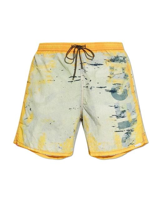 DIESEL Yellow Beachwear for men