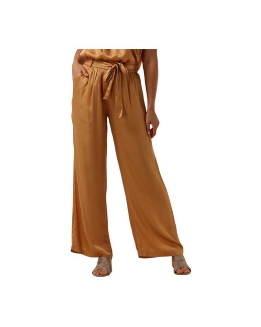 Summum Brown Camel Satinhose
