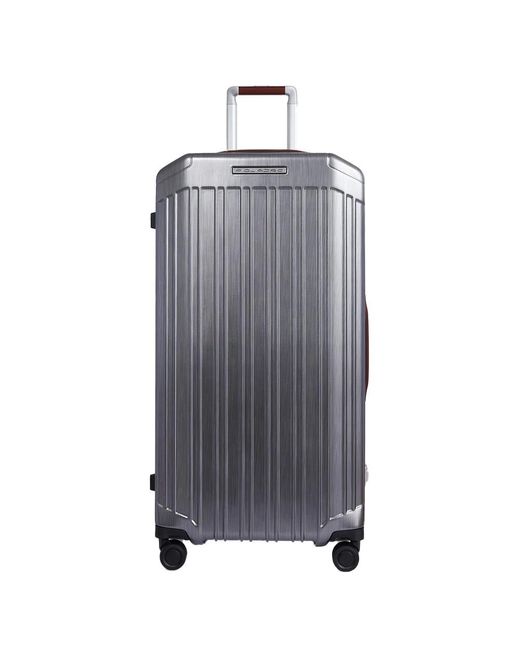 Piquadro Gray Trolley Koffer Trunk Mit 4-Rollen