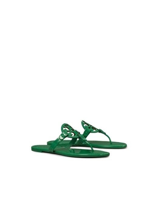 Tory Burch Green Flip Flops
