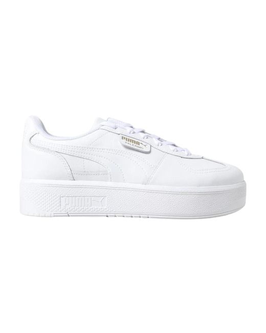 PUMA Palermo Platform Sneaker in het White