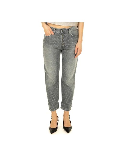Dondup Gray Cropped Jeans